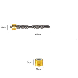 65mm/110mm Screwdriver PH2 Magnetic Bit Phillips Single/Double Head  1/4 inch Hex Shank D1 Steel For Electric Screw Driver