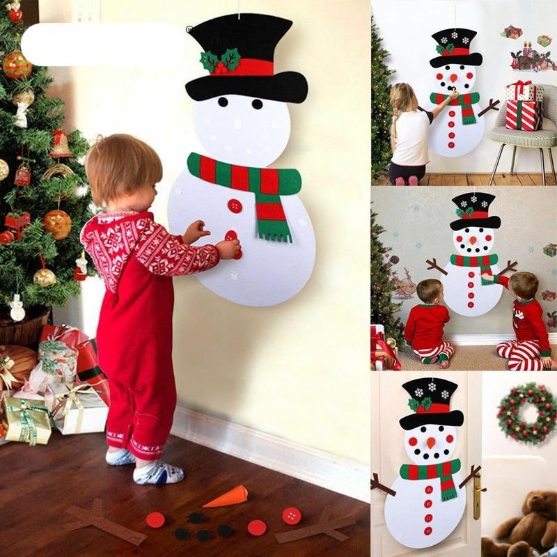 DIY Felt Snowman Toys Decoration