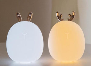 Deer Rabbit Silicone Animal Cartoon Lamp USB Rechargeable