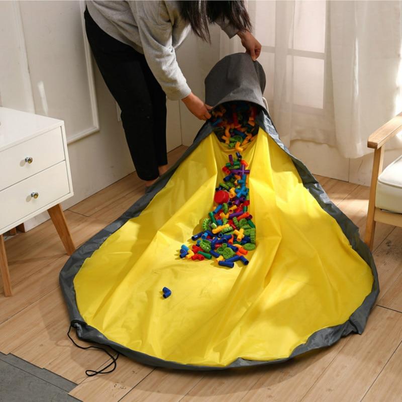 New Portable Foldable Kids Play Toy Clean-up and Storage Bag Container