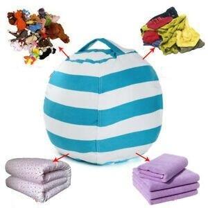 New Bean Bag Storage Stuffed Kids Sit Plush Toy Organizer