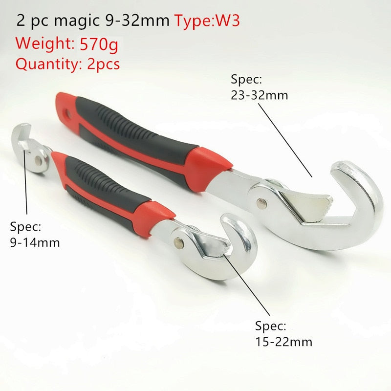 Adjustable Wrench Multi-Function Wrench Tool Universal klyuch Repair Hand Tool Kit Universal Spanner Nuts Home Pipe Tool