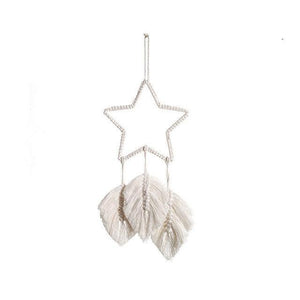 Nordic Star Moon Macrame Dream Catcher