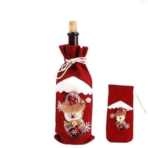 Christmas Decorations for Home Wine Bottle Cover