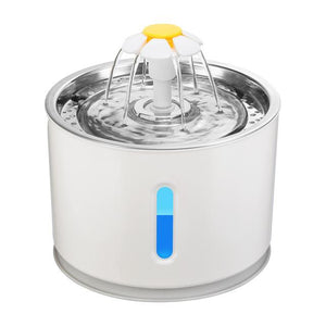 Automatic Cat Water Fountain LED Electric Mute Water Feeder