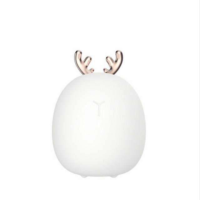 Deer Rabbit Silicone Animal Cartoon Lamp USB Rechargeable