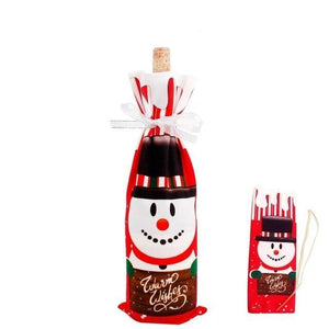 Christmas Decorations for Home Wine Bottle Cover